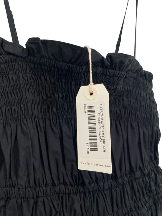 By Together Catch My Breath Black Cotton Anthropologie Midi Dress New - Picture 5 of 11